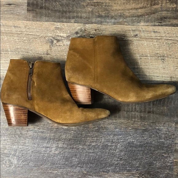 Coconuts by matisse 10 suede booties boots heel - Picture 7 of 8